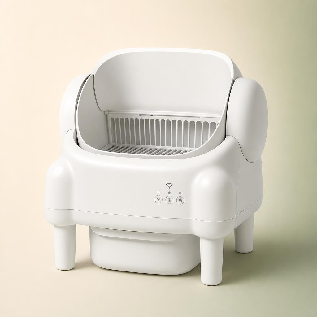 Smart automatic self-cleaning litter box