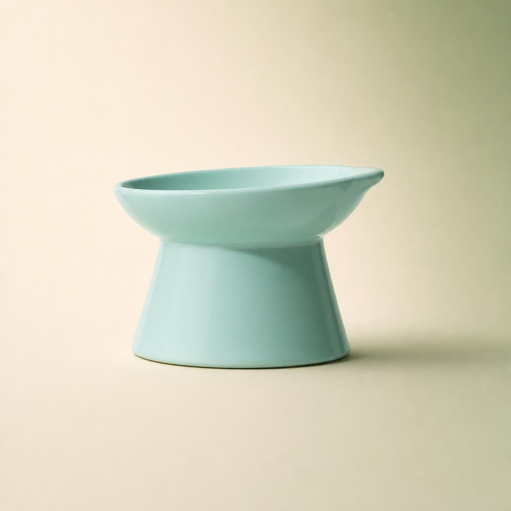 Elevated cat bowl side profile