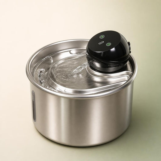 Stainless steel cat water fountain