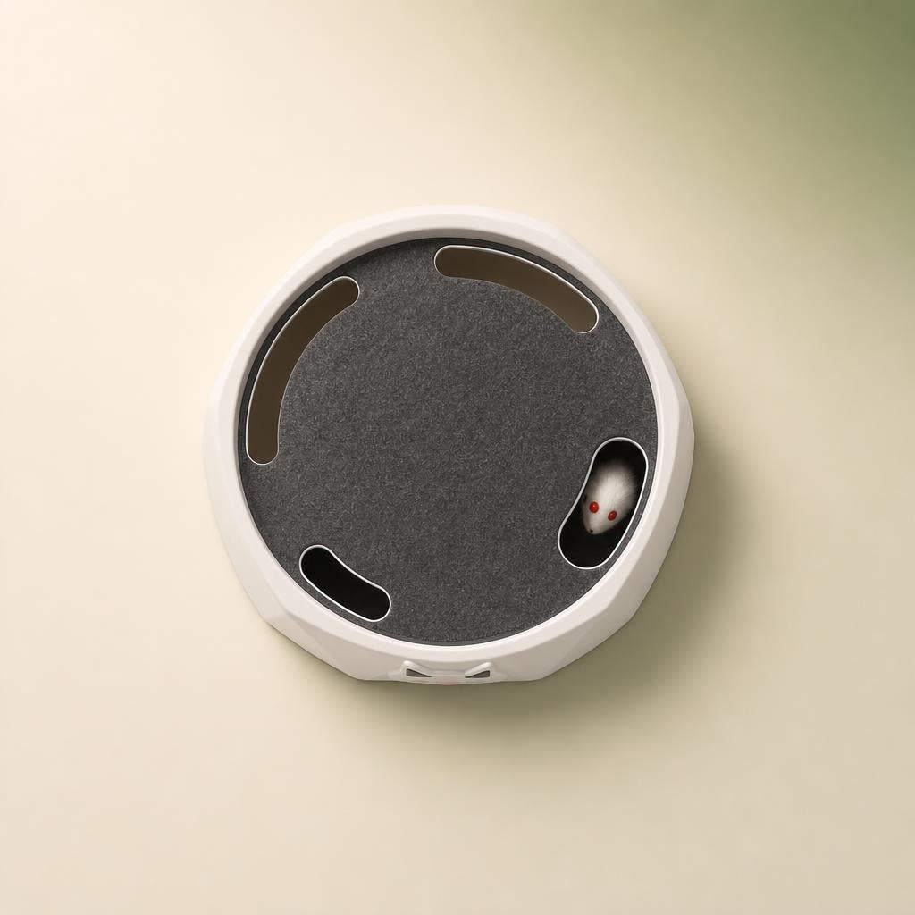 Cat toy turntable top view