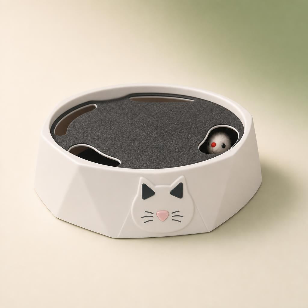 Cat toy turntable mouse detail