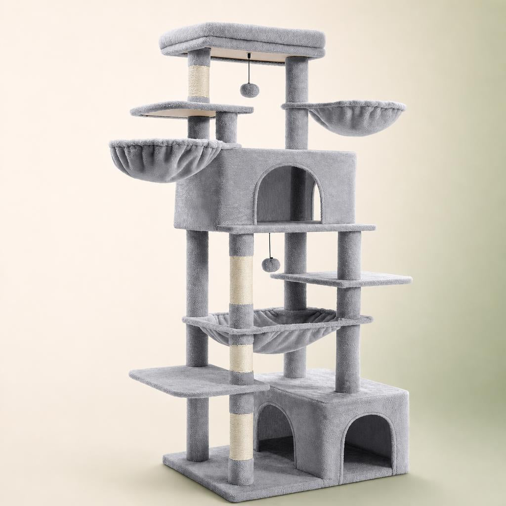 Large multi-level cat tree tower